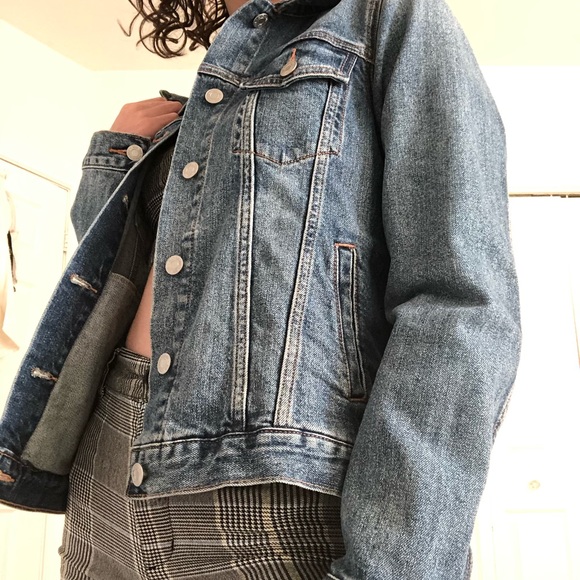 Mid/Dark wash Denim Jacket - Picture 3 of 4